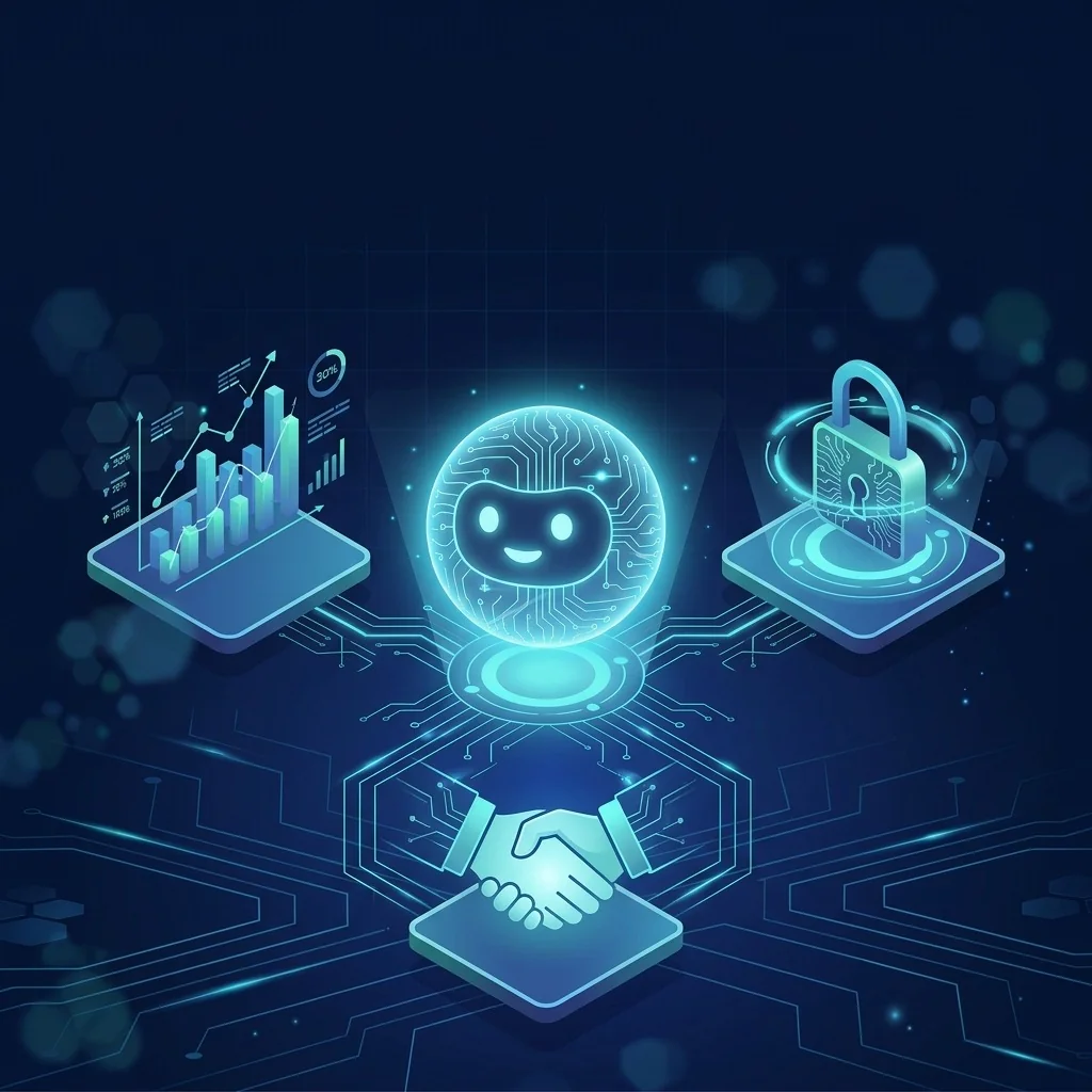AI agent connecting business analytics, security and partnerships